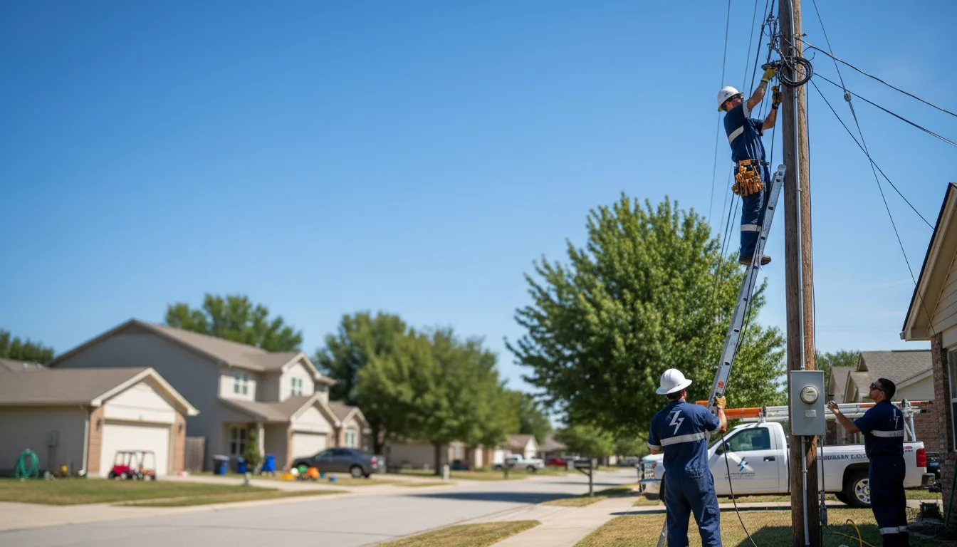 Residential electrician providing installation services in Cheyney, PA